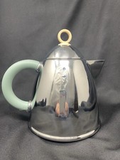 VTG Alessi Michael Graves Memphis 1980’s Tea & Coffee Pot Chrome Modern w/ flaw