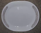 Vintage Mid Century Corelle Woodland Serving Oval Plate Platter 12"
