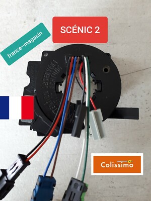 Contacteur Tournant Airbag (Clockspring) Reconditionné à Neuf Pour Renault SCÉNIC 2 - Avec Support