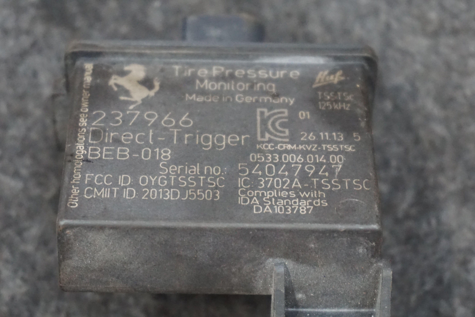 Set 3 Tire Pressure Computer Control Module 237966 Maserati Granturismo 2008-19
