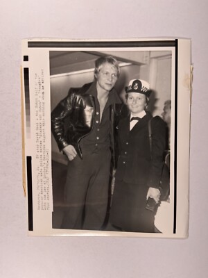 David Soul Foto Starsky & Hutch Original Schwarz und Weiß Promo Heathrow 1976