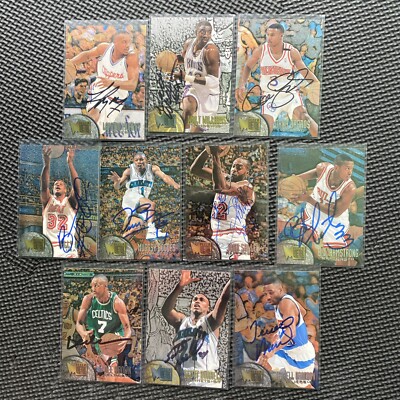 1995-96 FLEER METAL autograph signed auto basketball PICK/CHOOSE autographed