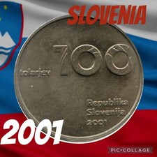 Slovenia  Coin 100 Tolar Tolarjev 2001 Pre-euro 100y Anniversary