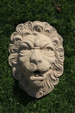 Wasserspeier Löwe groß Wandhänger Steinfigur frostfester Steinguss 