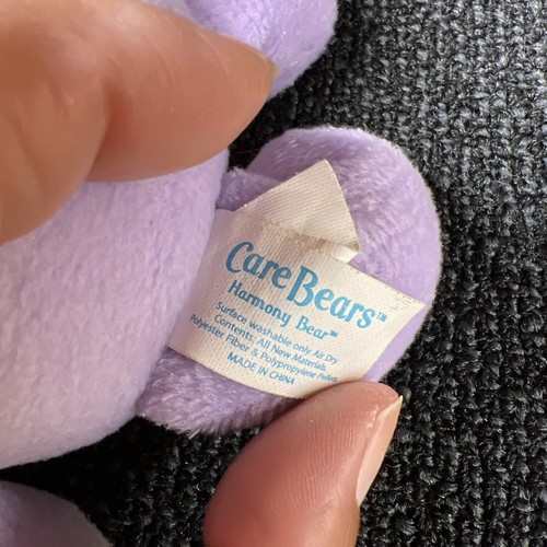 Care Bears Plush - Harmony Bear 2007 Purple Rainbow Smiling Flower - Picture 9 of 11