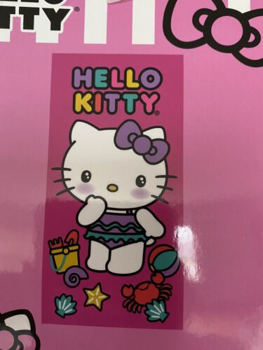 HELLO KITTY Beach Towel 27 X 54 IN NEW AND SOFT TOWEL - Picture 2 of 3