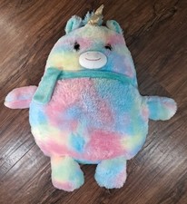 Light Up Plush Animal Blue/Multicolor Unicorn 15" Tall