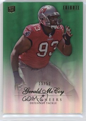 2010 Topps Tribute Green Rainbow 15/50 Gerald McCoy #95 Rookie RC 7eo