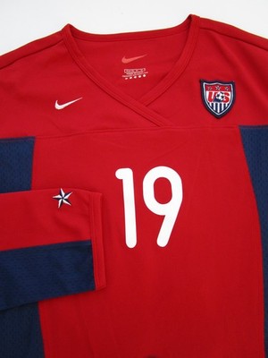 Womens Medium 8-10 USA Soccer Jersey Nike World Cup red Wilson | eBay