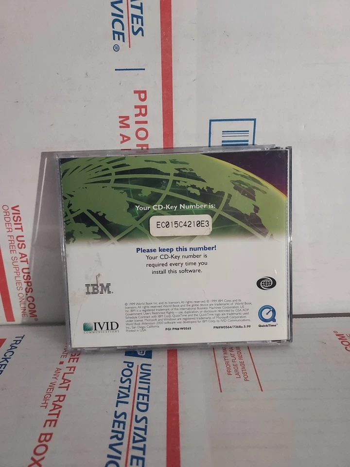 World Book User Guide CD ROM Millennium 2000 Edition Gopd Used - #162 - Image 2 of 2