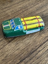 Nakamura Trademark 1950-60  s Tin Litho Toy Logging Lumber Truck Friction