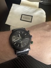 Gucci G-Chrono Chronograph Black PVD Steel black Dial Quartz Mens Watch YA101331