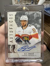 Upper Deck Artifacts Auto Facts Autograph A.J. Greer Florida Panthers NHL