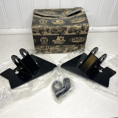 Rugged Ridge Black Mirror Relocation Brackets Fits 97-02 Jeep Wrangler TJ NEW