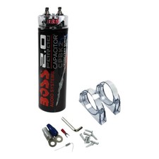 Boss Audio CPBK2 2 Farad 20-Volt Digital Voltage Car Audio Power Capacitor, LED