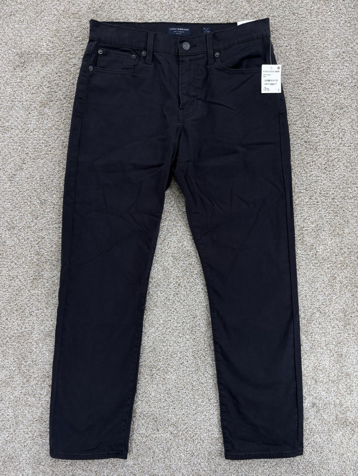 Mens 31x30 Dark Blue 2-way Stretch Twill Nwt