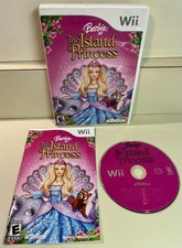 Barbie as The Island Princess Wii Video Game + Manual, Adventure, Mini-Games