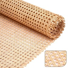 24" X5Ft Width Rattan Natural Cane Webbing, Rattan Roll Cane Webbing Roll for Ca