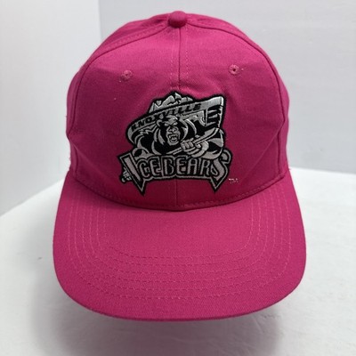 Knoxville Ice Bears Hat Cap Pink Minor League Hockey Cotton