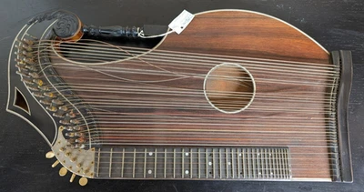 Antike Zither wohl Richard Grünwald 1. Hälfte 20. Jhd. - Bild 1 von 4