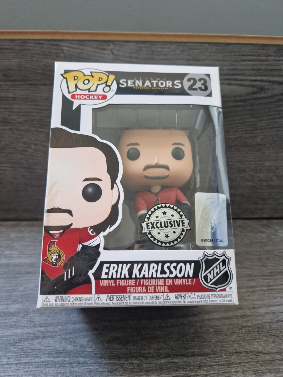 Funko Pop! Hockey Nhl Ottowa Senators - Erik Karlsson 65 #23 Exclusivo