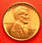 1946-D Lincoln Wheat Cent Penny GEM RED BU From an Original Bank Roll