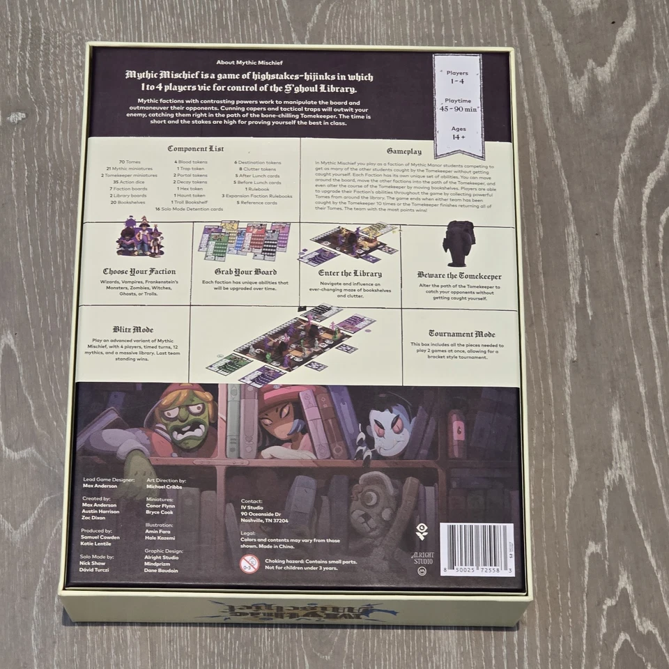 Mythic Mischief Headmasters Box (1st edition - Gamefound) IV Studios Kickstarter - Image 2 of 4