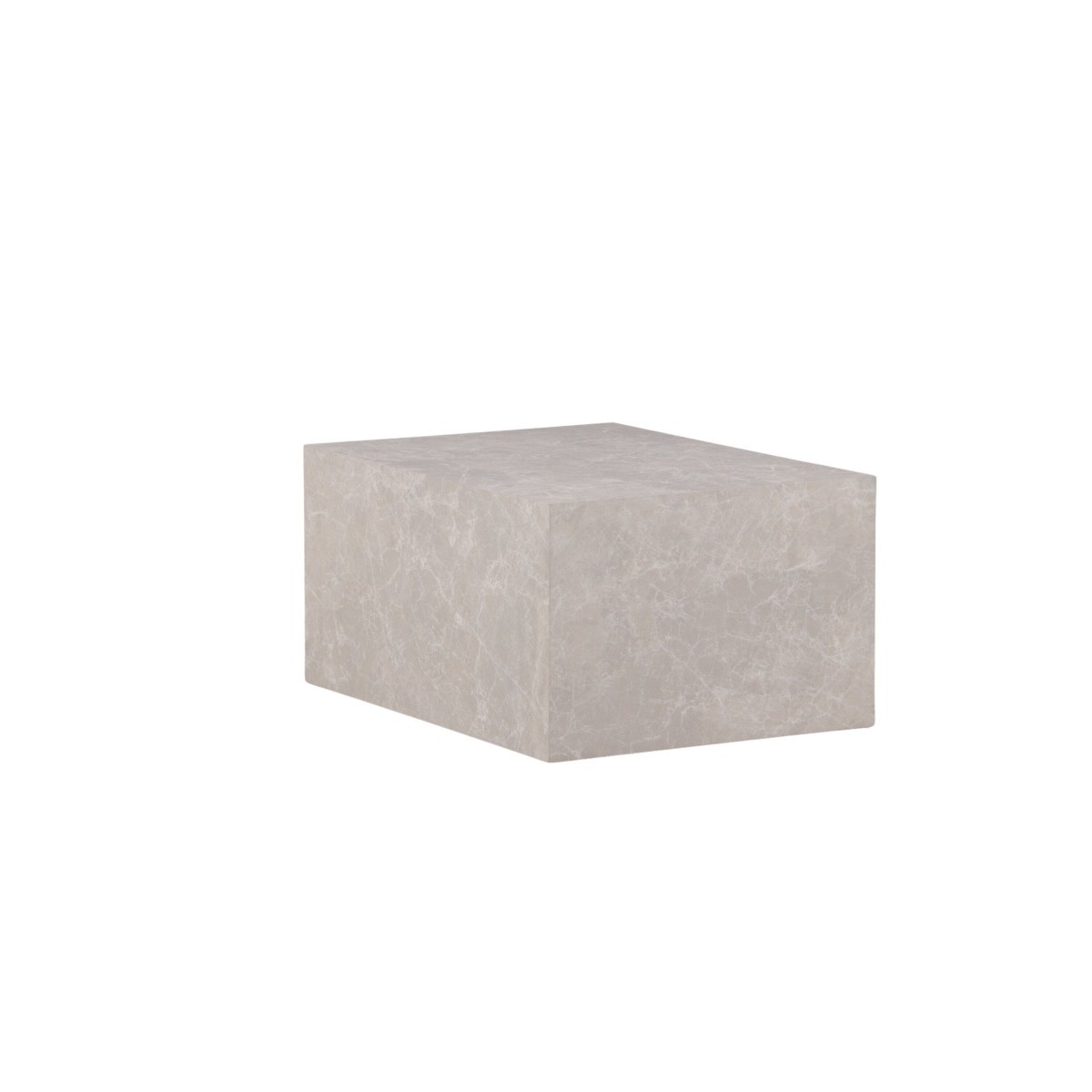 Table basse imitation marbre York 80cm au style minéral chic