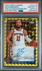 2025-26 Topps Chrome Jalen Brunson Gold Geometric Auto /50 PSA 10 Auto 10