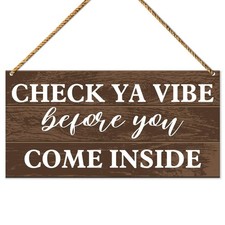 Funny Welcome Sign for Front Door Porch, Home Office Welcome Hello Sign Decor...