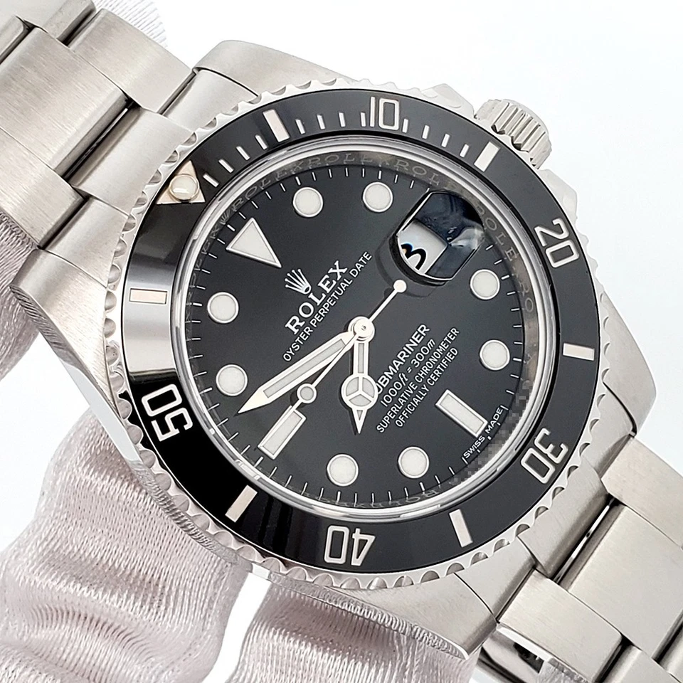 Rolex Submariner Date 40 mm esfera negra reloj de acero 116610LN caja papeles Foto 2 de 4