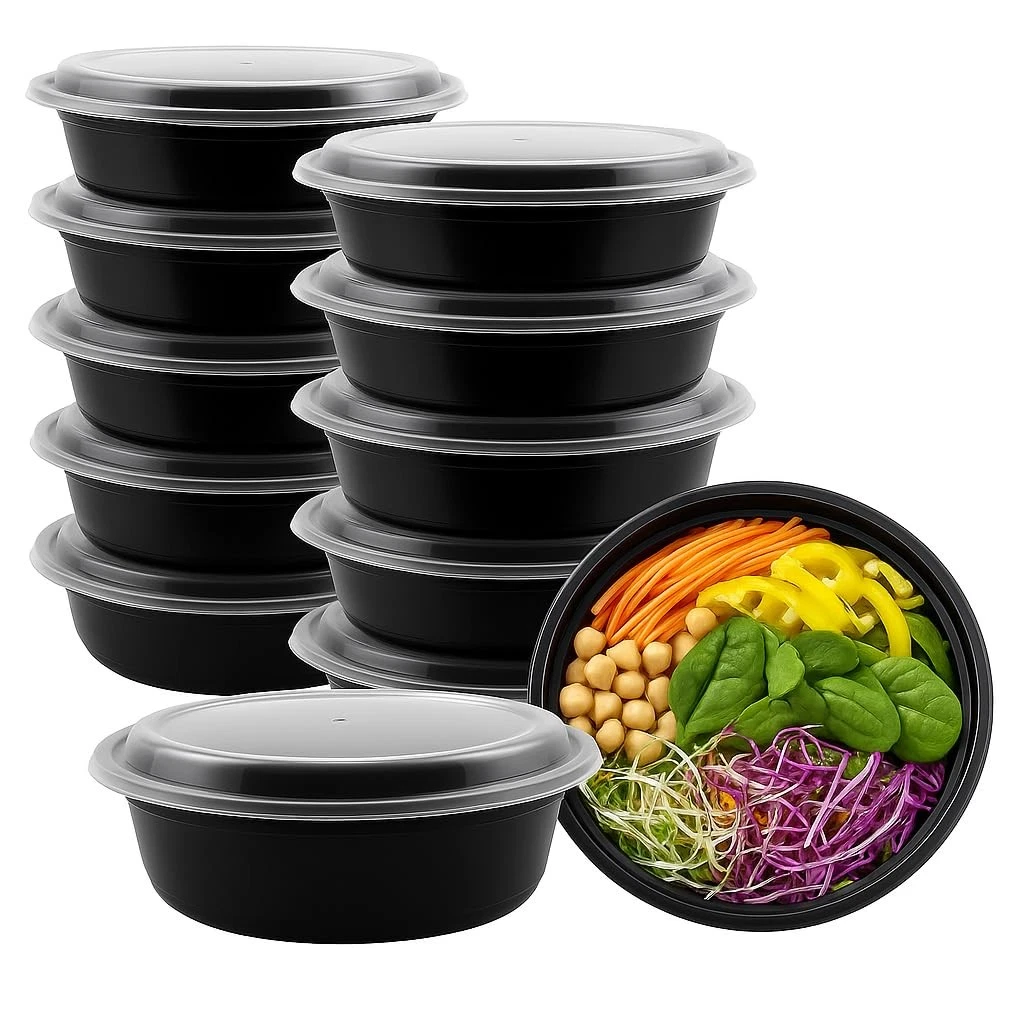 Meal Prep Containers with Lids, Food container bowl - BPA-Free, Stackable, Fr...