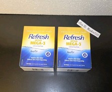 EXP 05/2027 2 Box 30ct Vials REFRESH OPTIVE MEGA-3 Lubricant Eye Drops