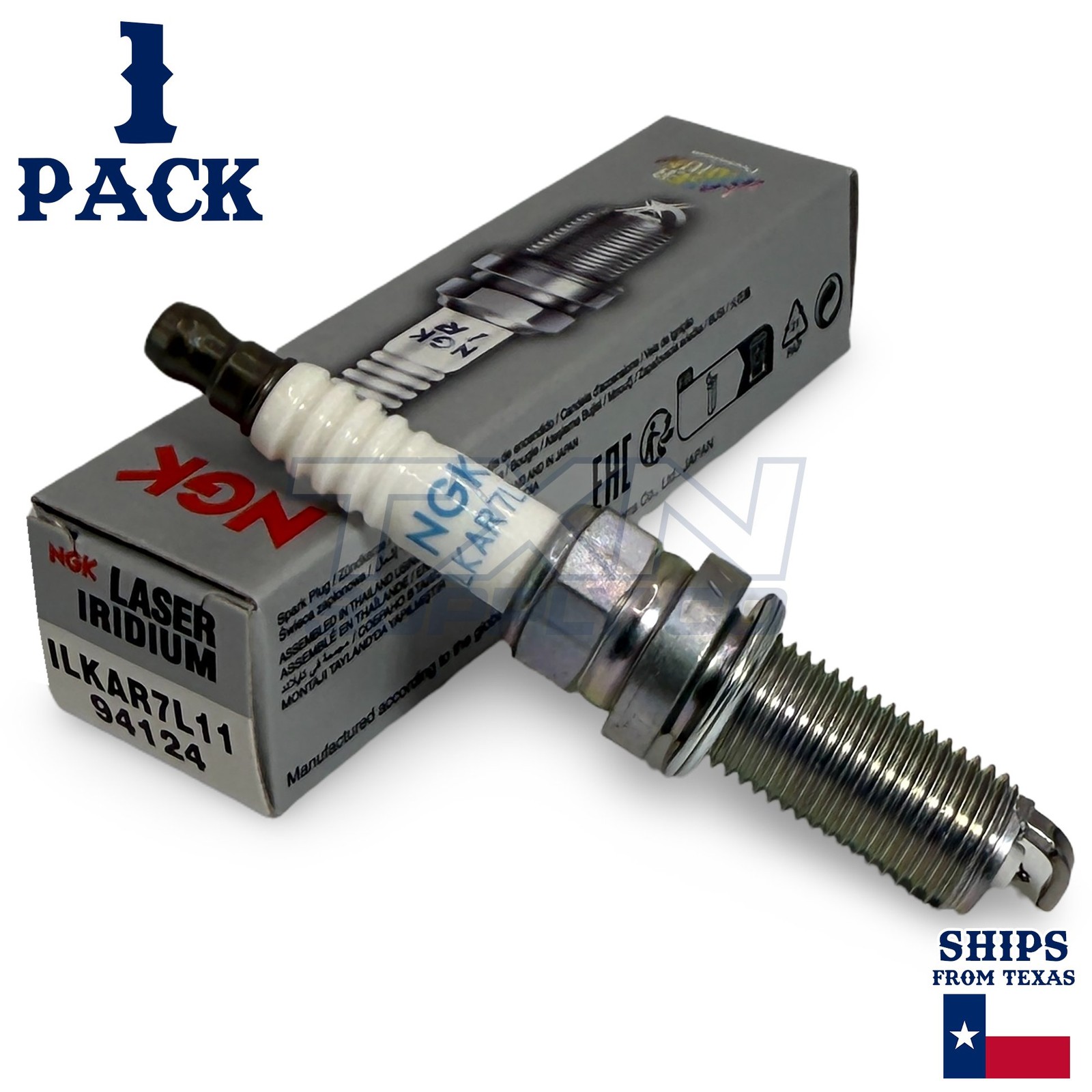 1 Pack NGK V-Power 94124 Spark Plugs ILKAR7L11