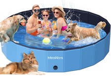 Extra Large Dog Pool Foldable 87'', Hard Plastic Dog Swimming Pool Kiddie Poo...
