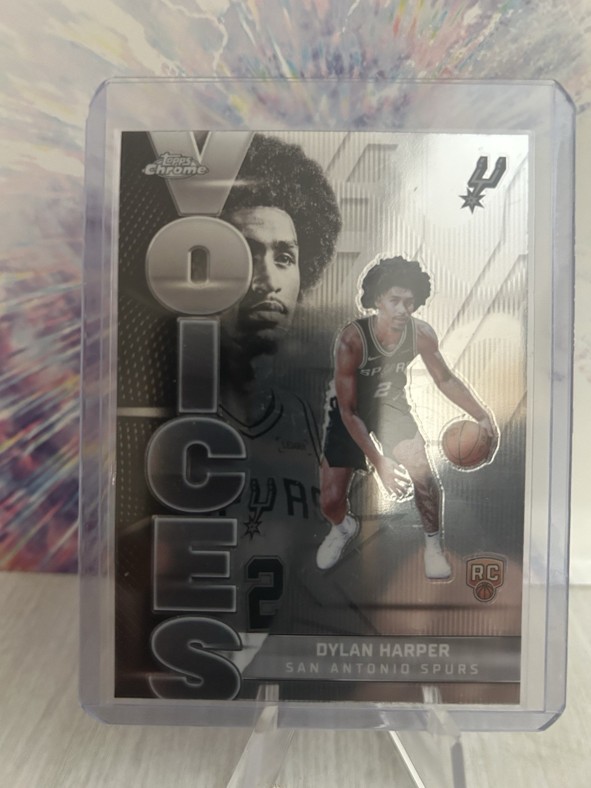 Dylan Harper 2025-26 Topps Chrome Basketball Voices Insert Rookie RC  Spurs