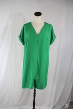 A New Day Women's Green Shift Dress Modern Stylish Size L Business Casual NEW