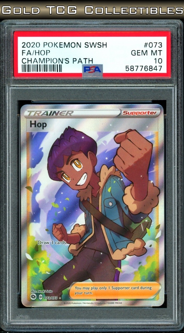 2020 Pokemon POKEMON SWORD & SHIELD CHAMPION'S PATH #073 Fa/Hop front