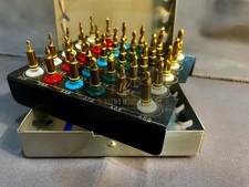 UNIVERSAL 30 PCs DENTAL IMPLANT CONICAL DRILLS GOLD COAT KIT WITH STOPPER & Box