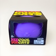 NEE DOH Cool Cats Purple Squishy Toy. NeeDoh Brand New, FAST SHIP 