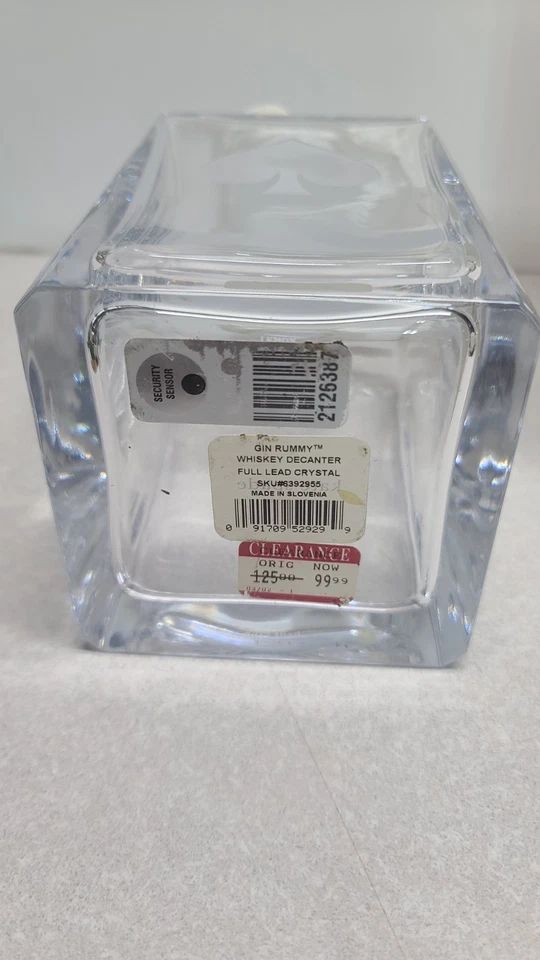 Raro Lenox Kate Spade New York Gin Rummy Cristal Whisky Decantador 11 Pulgadas  Foto 3 de 3