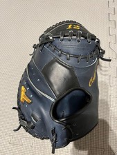Mizuno Pro Soft Catcher's Mitt D Blue/Black Sakoaku Model Used Excellent Condit