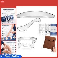 3 in 1 Muscle Scraper Tools Stainless Steel Gua Sha Set for Physical Therapy