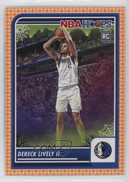 2023-24 Panini Haunted Hoops Orange Dereck Lively #253 Rookie RC 12g7
