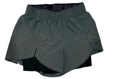 Nike Women's Flex Essential 2 in1 Running Shorts Size small DA0453-014