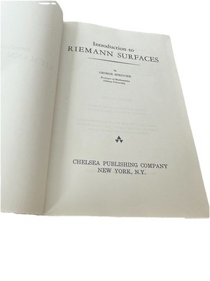 Introduction To Riemann Surfaces by G Springer 2nd Printing (1981, Hardcover)