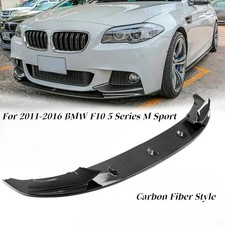 M Sport Front Lip For BMW F10 5 Series 2011-2016 Carbon Fiber Look w/Hardware