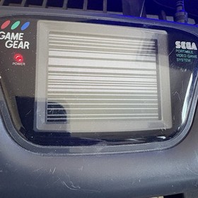 Sega Game Gear Handheld System Black, Tested Non-Working Sonic Hedgehog AC Plug