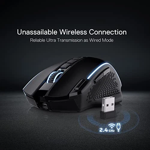 M991 Wireless Gaming Mouse, 19000 DPI Wired/Wireless Gamer Mouse with - Image 3 of 4