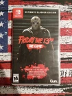Friday the 13th the Game Nintendo Switch Ultimate Slasher Ed. Tested Free Ship